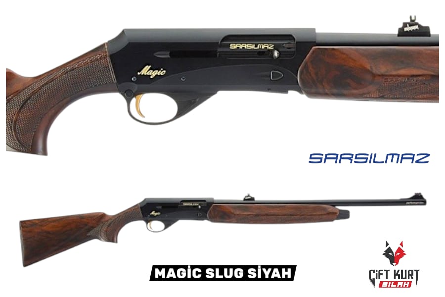 Sarsılmaz Magic Slug Siyah Yarı Otomatik Yivsiz Av Tüfeği